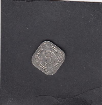 Beschrijving: 5 Cent WILHELMINA  